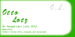 otto lotz business card