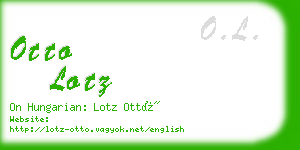 otto lotz business card
